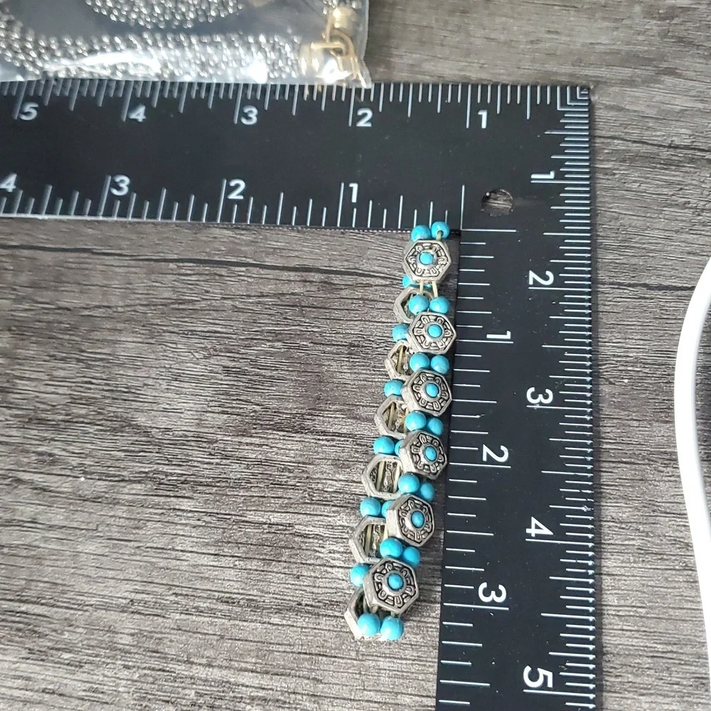 Aztec Turquoise Bracelet Stretch B3001